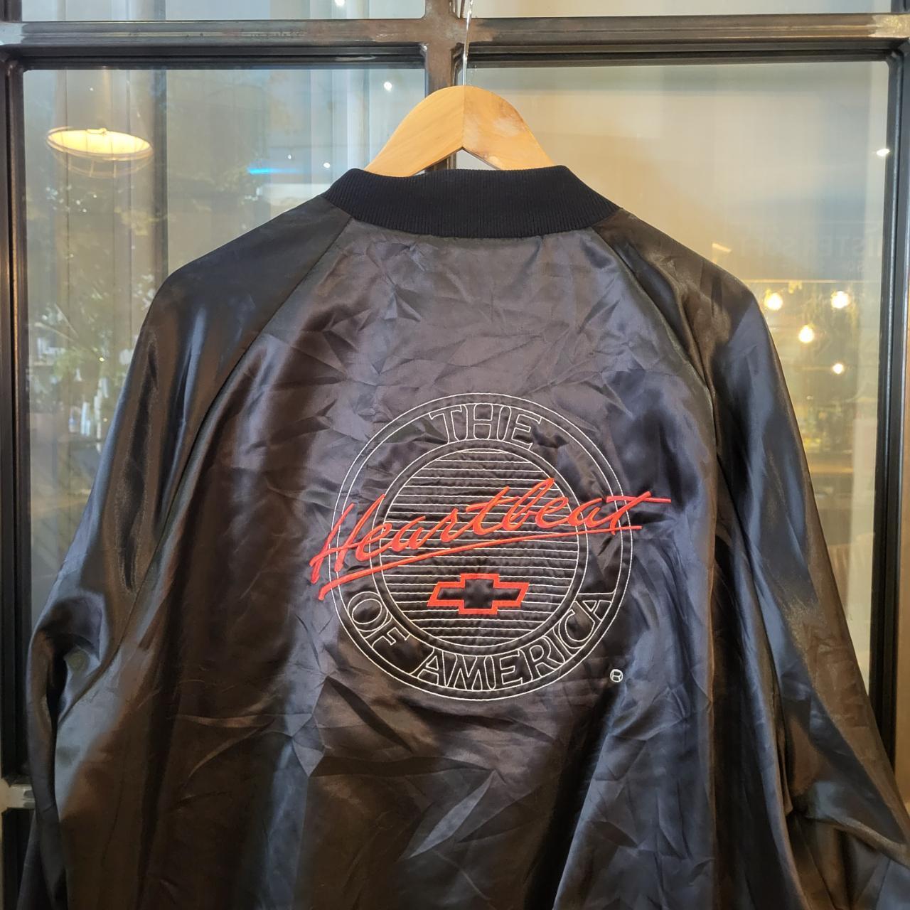 WDB004 - Vintage Retro Chevrolet ‘ The Hearbeat of America ‘ Black Essential Lightweight Varsity College Bomber style  Button Up Jacket #racer #racing #chevrolet #festival #90s