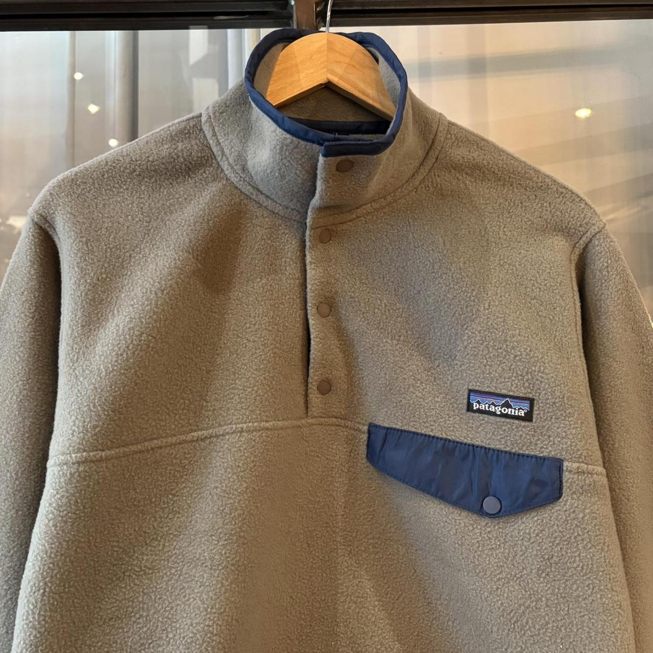 Patagonia Synchilla Snap T Fleece Mens Small Grey Pullover Quarter Zip USA Gorpcore Outdoor Jacket