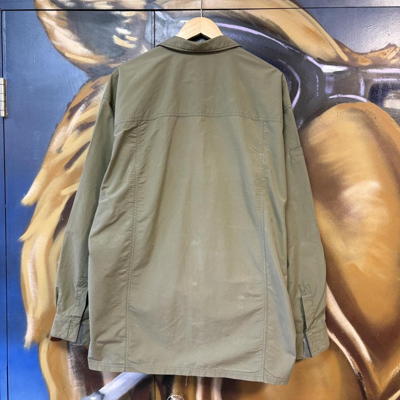MES2811N-U - Vintage Retro Essential Green Ripcurl Surfer Button Up Collared jacket #surfer #skater #y2k #ripcurl #jacket