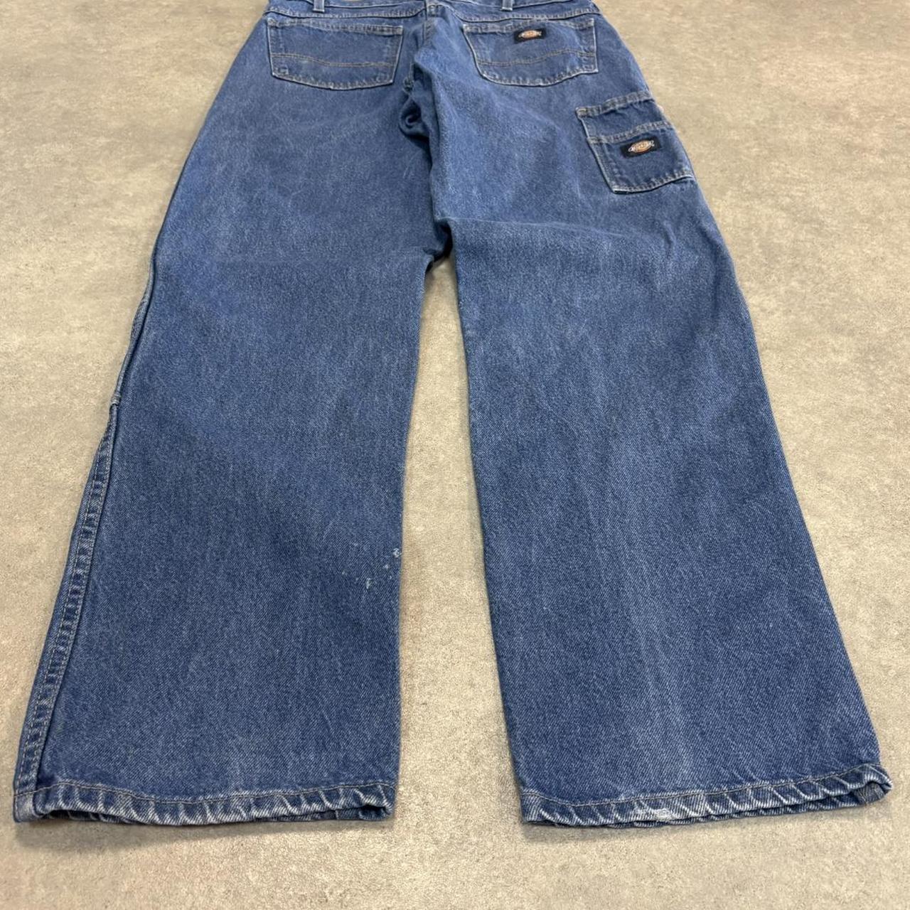 Vintage Blue Was Dickies Double Knee Carpenter Jeans Mens 32” Straight Leg Denim Trousers Skate Western Vintage Y2K 90s