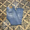 TRW534F - Vintage retro essential Edwin ED-80 Slim Tapered Contrast Two Tone Blue Wash Japanese Denim Jeans Trousers pants #denim #edwin #japanesedenim #slim #tapered