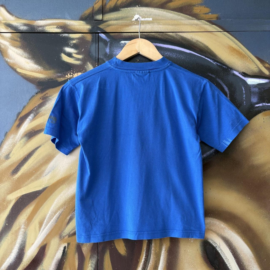 Vintage Zebra T shirt Women’s Small Blue Punda Milia Souvenir Holiday Cartoon Graphic Print Baby Tee Crop Top 90s Y2K 00s