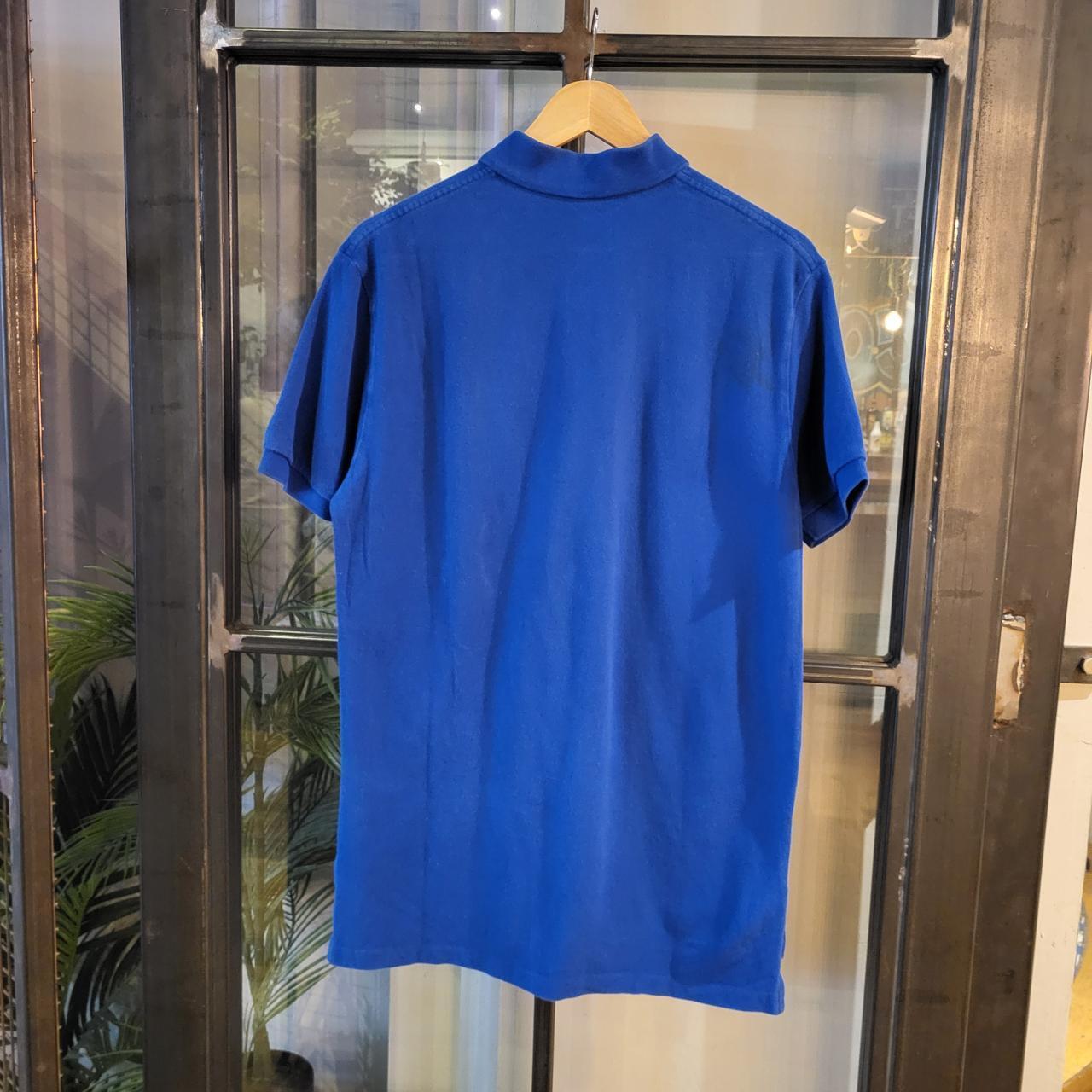 POL190 - Vintage Ralph Lauren Blue Polo Shirt Short Sleeve collared button up top #Y2K #preppy #chiefkeef #golf #oldmoney