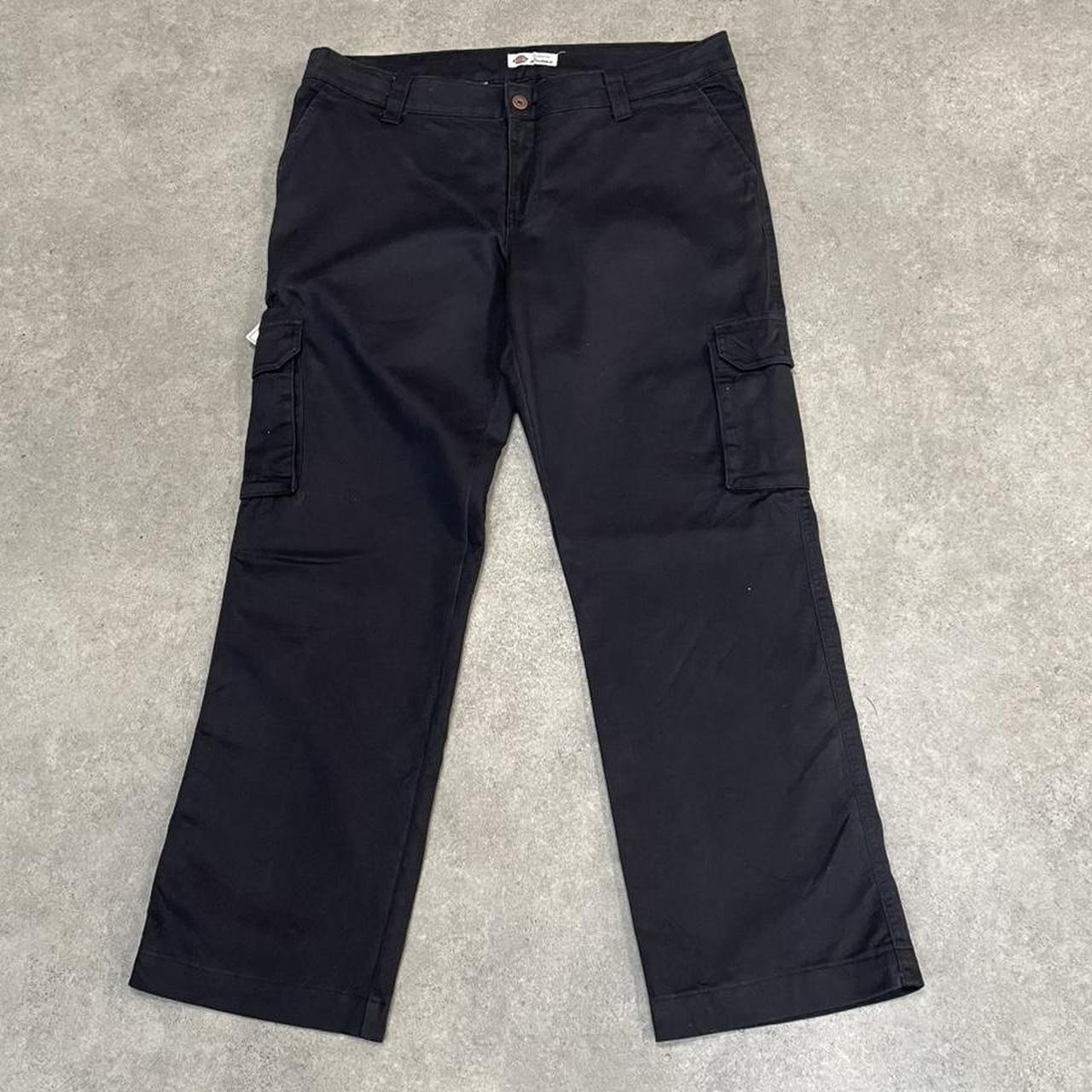 Dickies Black Cargo Skater Trousers Workwear Pants