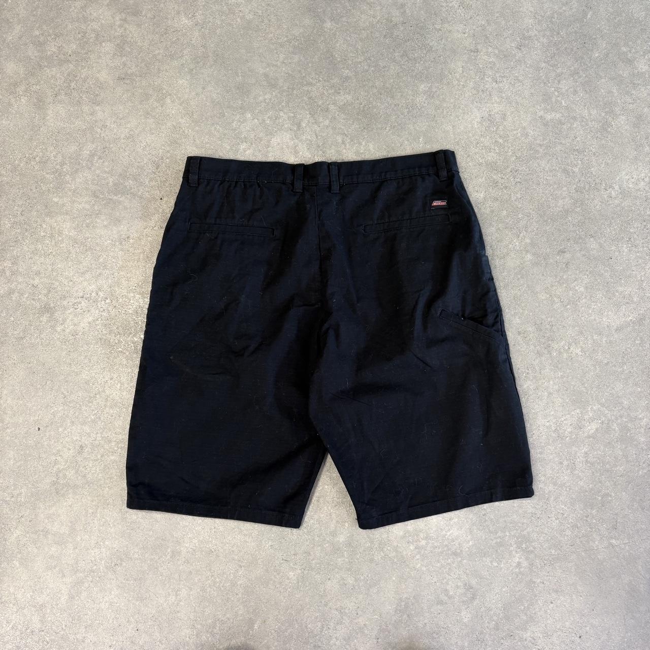Vintage Dickies Jorts Mens 34” Black Workwear Ripstop Shorts Baggy Wide Leg Skate Surf Hip Hop 00s Y2K