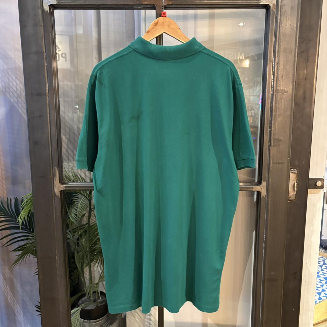BR1912BK-F - Vintage Retro Ralph Lauren Plain Green Polo Shirt Short Sleeve collared button up top  #Y2K #preppy #chiefkeef #oldmoney #ralphlauren