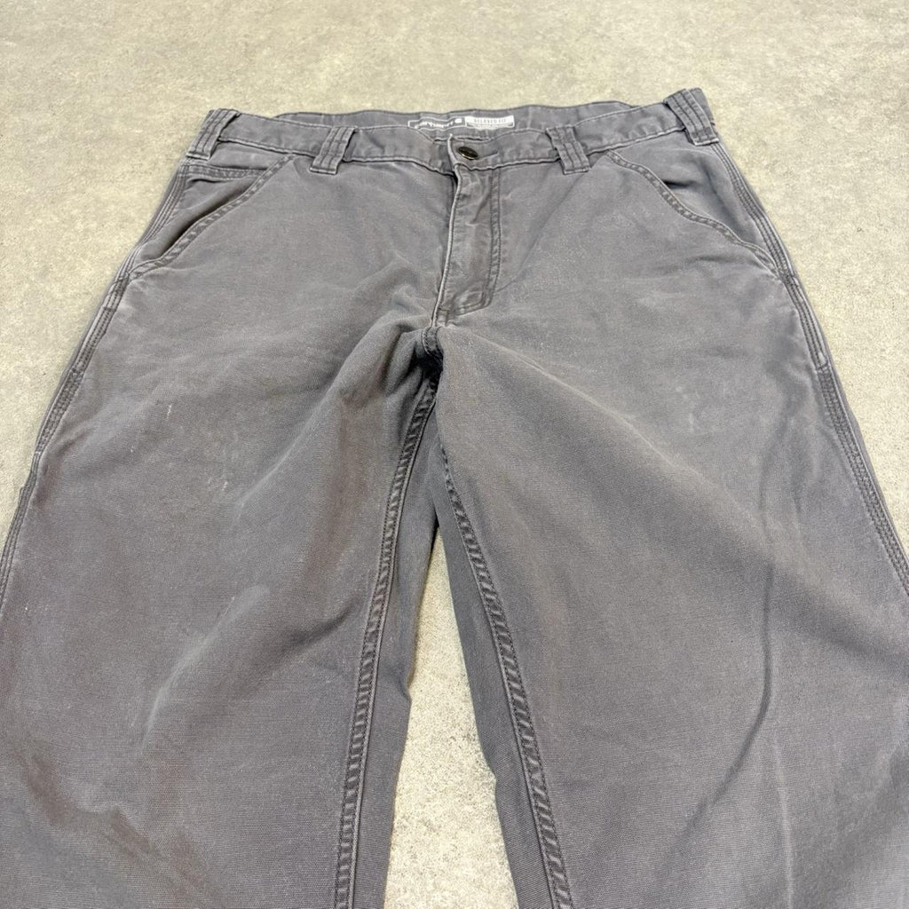 BR2701FZ-U - Vintage retro essential Grey Carhartt carpenter Trousers pants casual workwear #skater #utility #workwear #carpenter #carhartt
