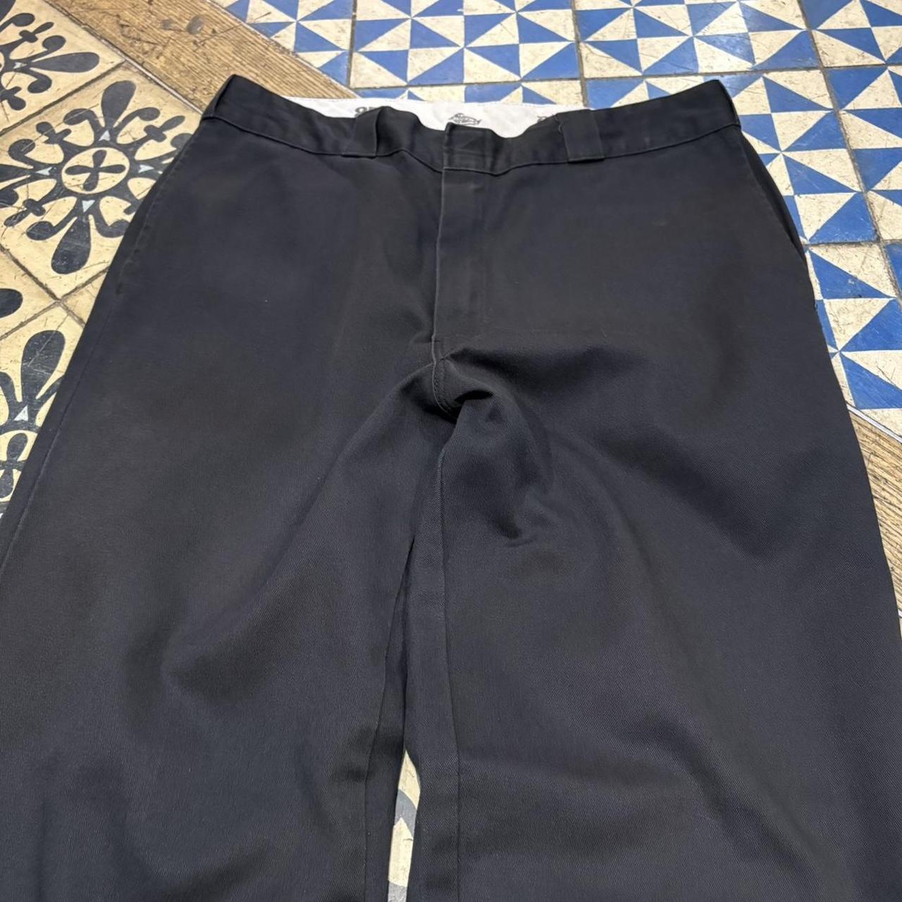 BR1011DD-F - Vintage retro essential Black Dickies Straight Leg Trousers pants casual workwear #skater #utility #workwear #straightleg #dickies