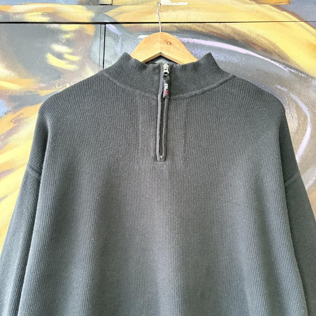 Vintage Polo Sport Ralph Lauren Black 1/4 quarter zip up Sweatshirt jumper fleece top #Y2K #preppy #quarterzip #smartcasual #oldmoney