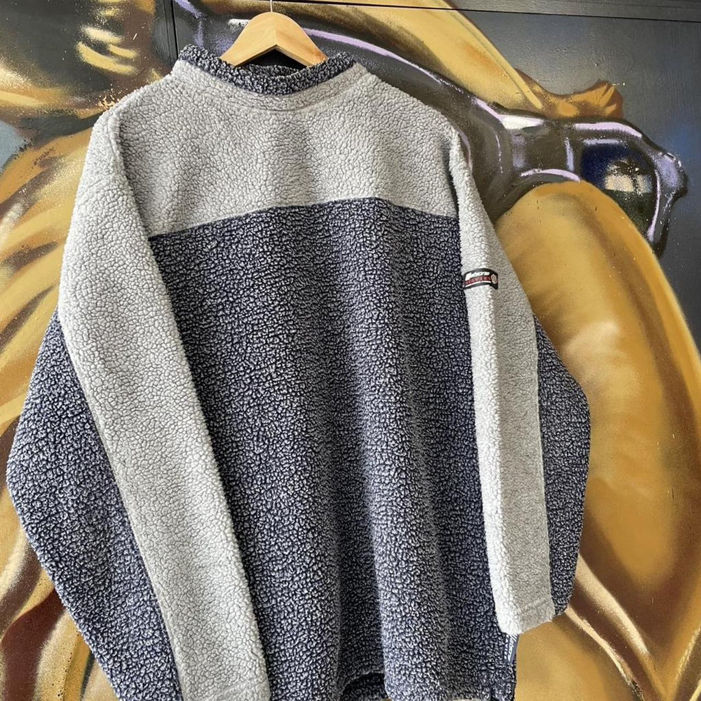 Vintage Two Tone Deep Pile Fleece Sweatshirt