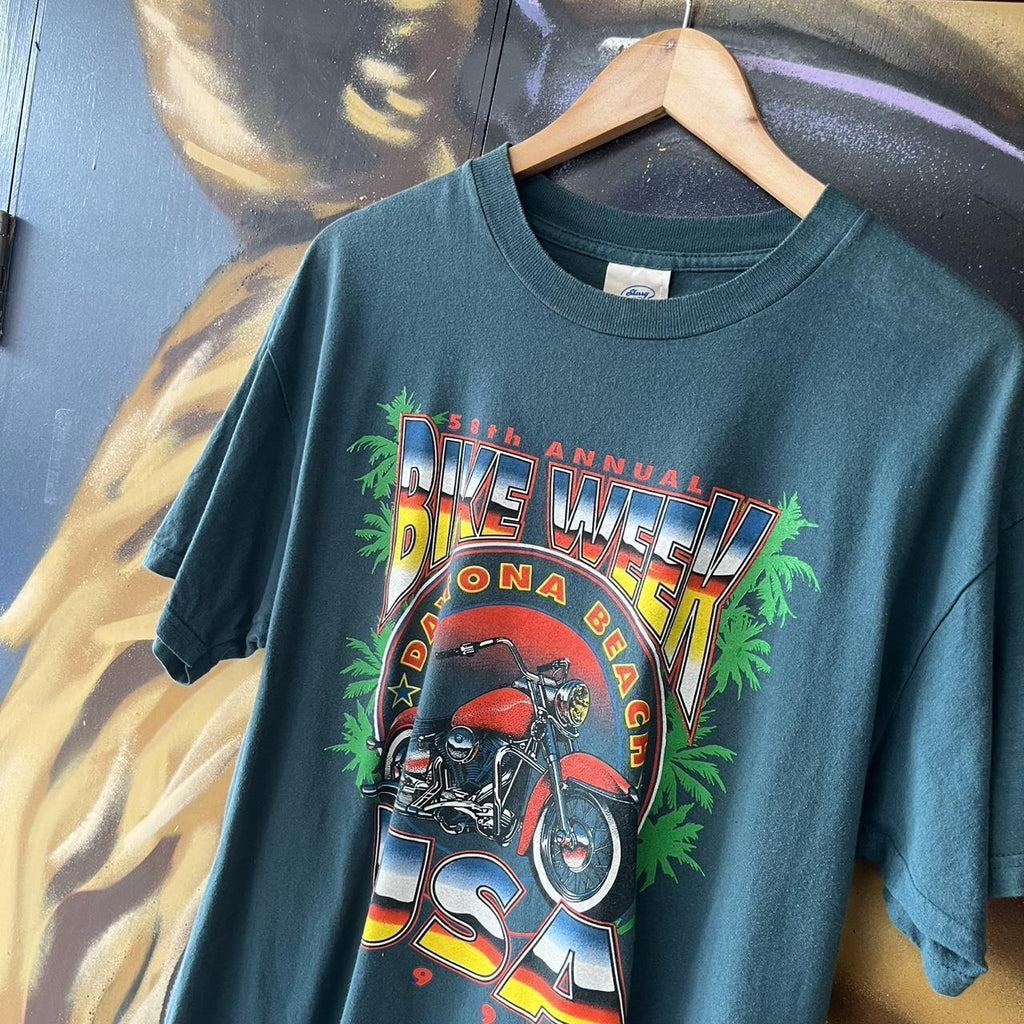 1999 Daytona Bike Week Graphic Single Stitch Tee