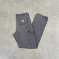BR2701FZ-U - Vintage retro essential Grey Carhartt carpenter Trousers pants casual workwear #skater #utility #workwear #carpenter #carhartt