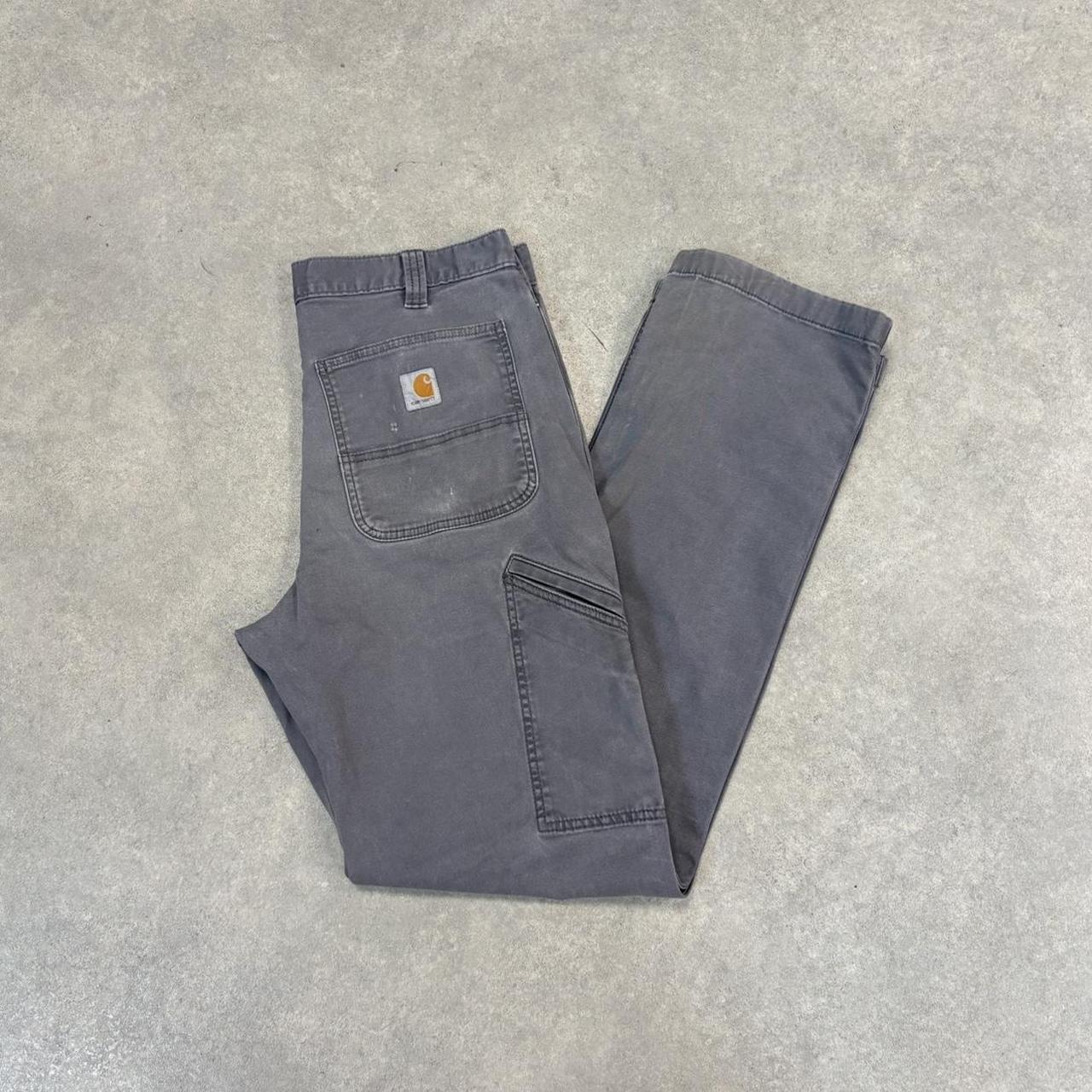 BR2701FZ-U - Vintage retro essential Grey Carhartt carpenter Trousers pants casual workwear #skater #utility #workwear #carpenter #carhartt