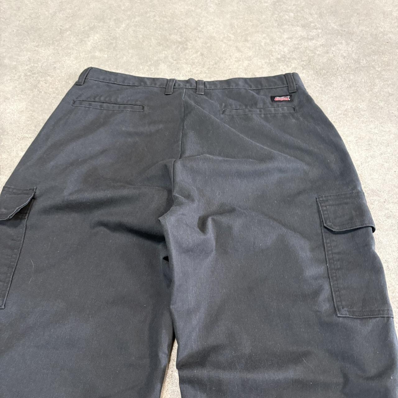 BR1912ZP-U - Vintage retro essential Black Dickies Straight Leg Cargo Trousers pants casual workwear #skater #utility #cargo #straightleg #dickies