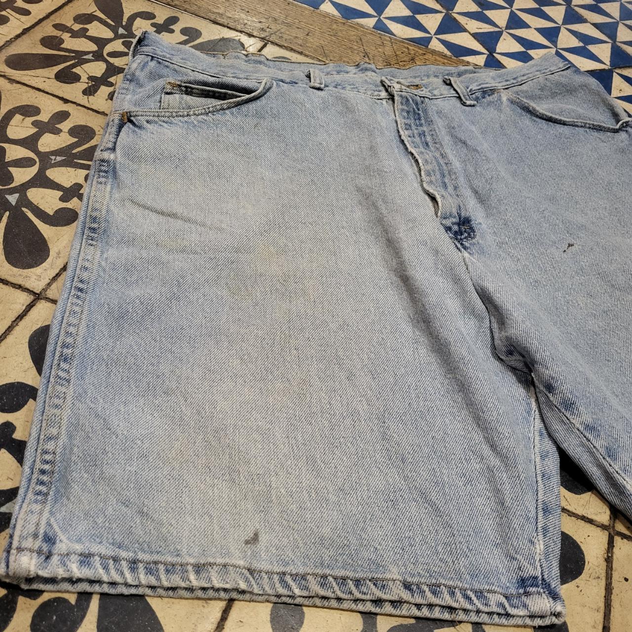 JRT301 - Vintage Retro Wrangler Light Blue Wash Denim Shorts Jorts #jorts #wrangler #skater #hiphop #y2k