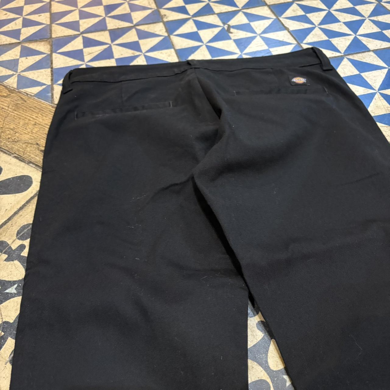 TRW421F-P - Vintage retro Essential Black Dickies Straight Leg Trousers pants casual workwear #skater #utility #workwear #regular #dickies