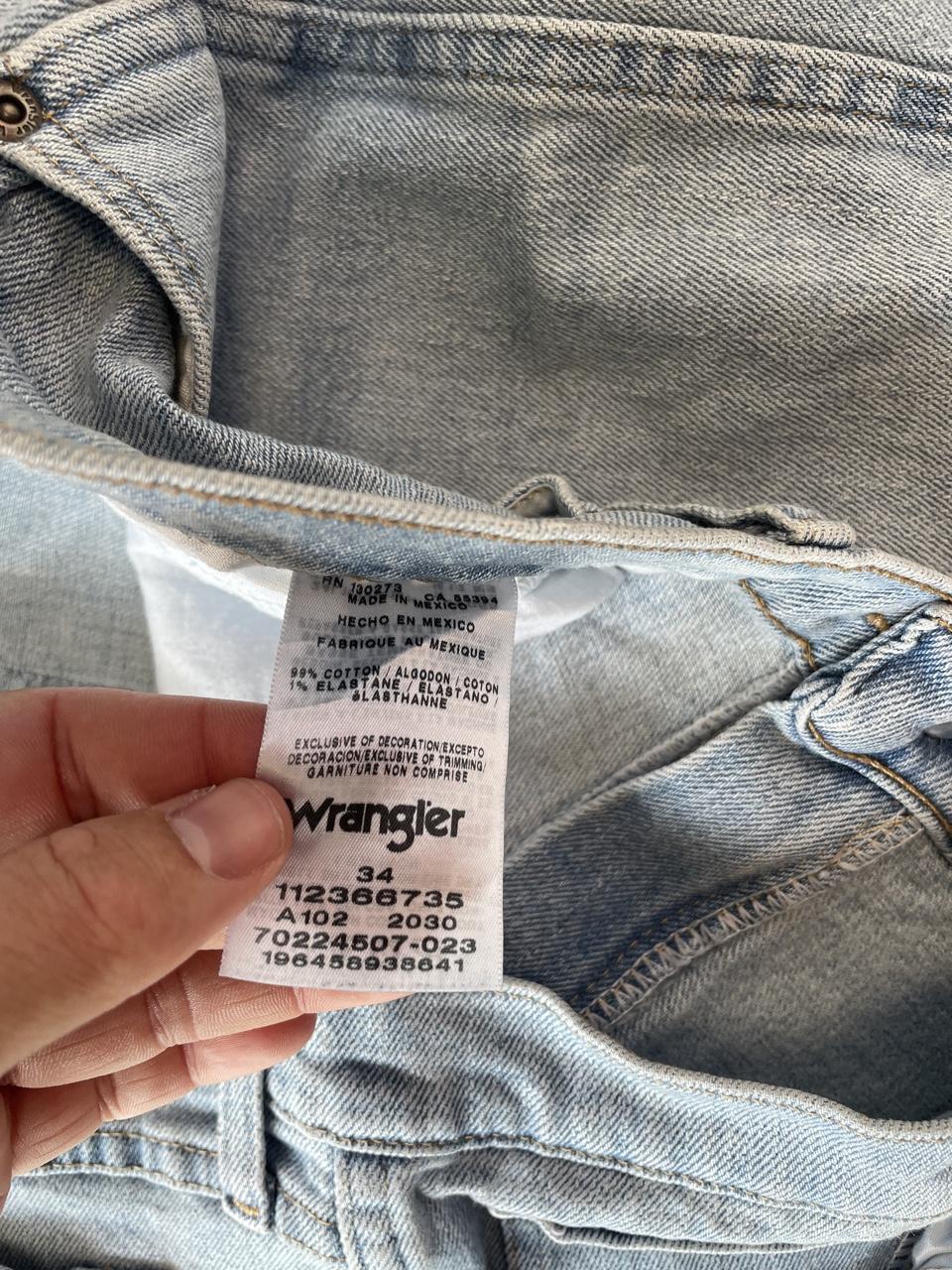 Wrangler Light Wash Blue Denim Shorts