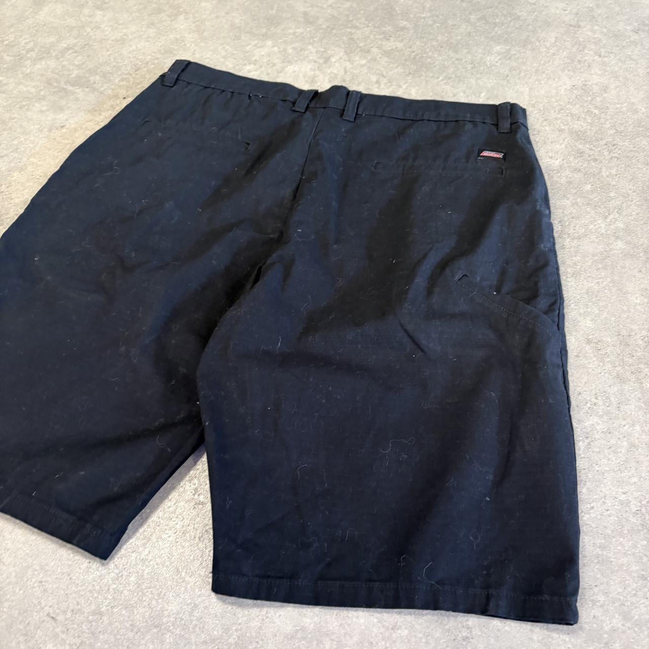 Vintage Dickies Jorts Mens 34” Black Workwear Ripstop Shorts Baggy Wide Leg Skate Surf Hip Hop 00s Y2K