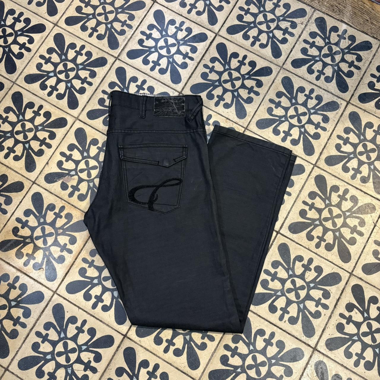 TRW368 - Vintage retro essential Cutler Co Blacl Wash Denim tapered straight Jeans Trousers pants casual workwear skate #denim #tapered #cutlerco #y2k