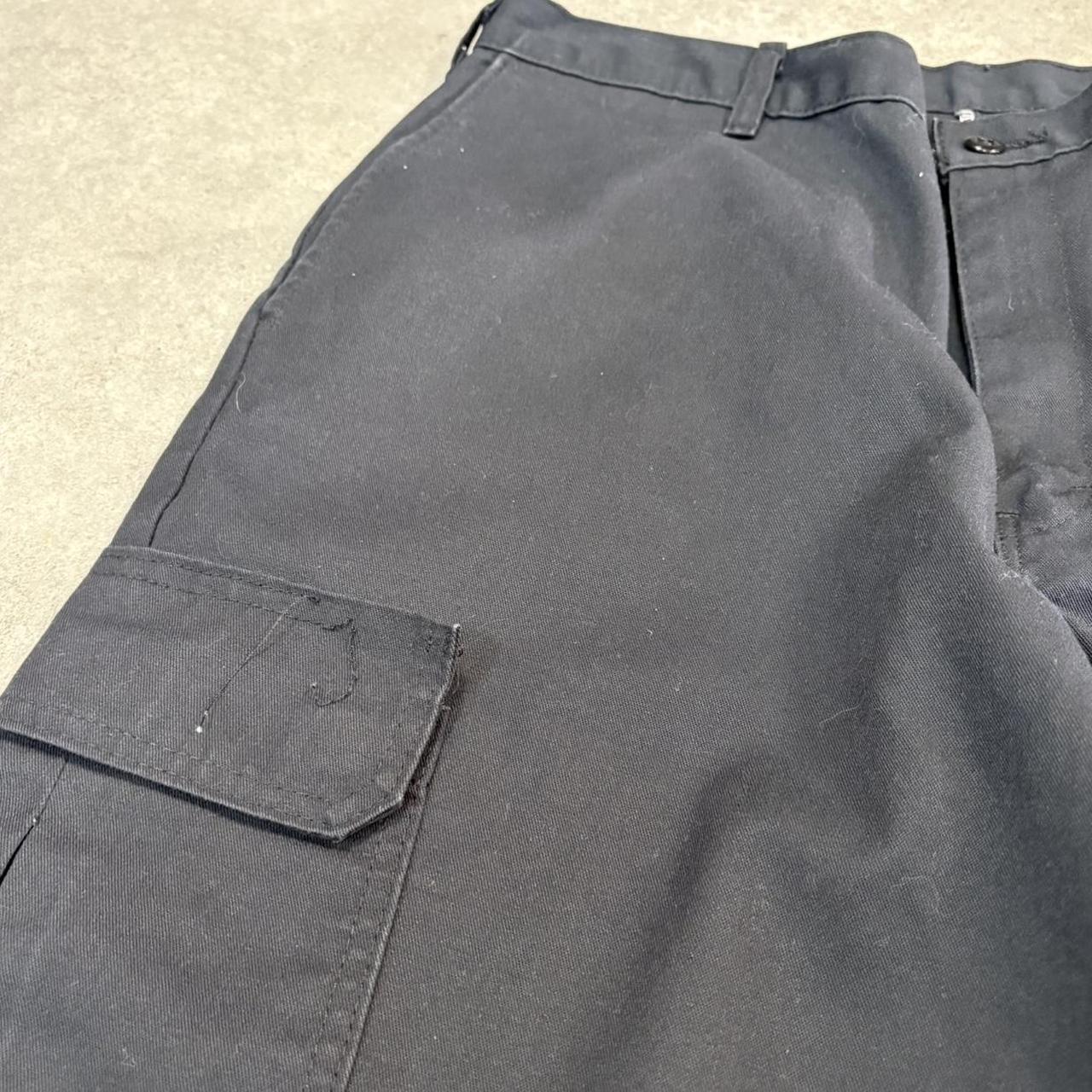 BR1912AAM-U - Vintage retro essential Black Dickies Straight Leg Cargo Trousers pants casual workwear #skater #utility #cargo #straightleg #dickies