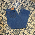 BR2804AZ-F - Vintage retro essential  Levi’s 505 Blue Wash Denim Jeans Trousers pants #denim #straightleg #levis505 #levis #jeans