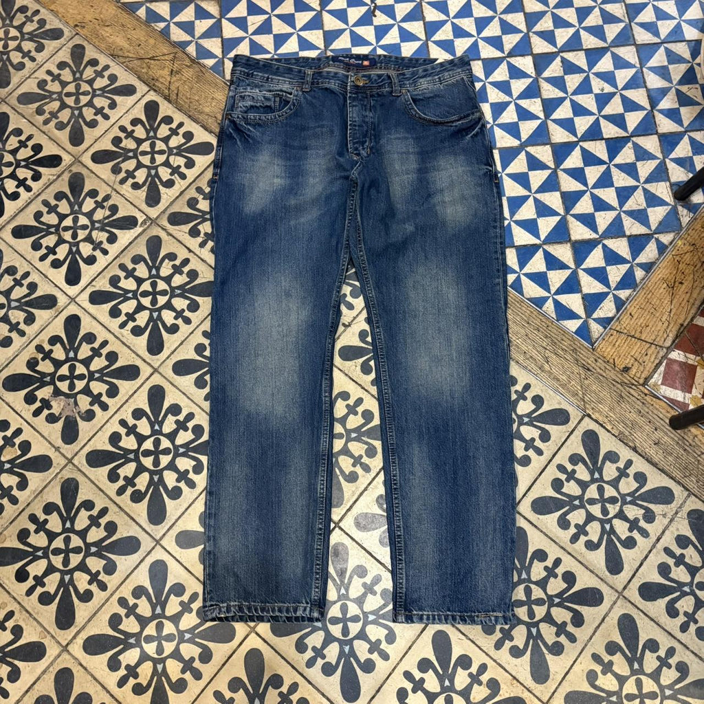 TRW375 - Vintage retro essential Rock Creek Straight Leg Blue Wash Denim Jeans Trousers pants casual workwear skate #denim #rockcreek #smartcasual #skater #straightleg