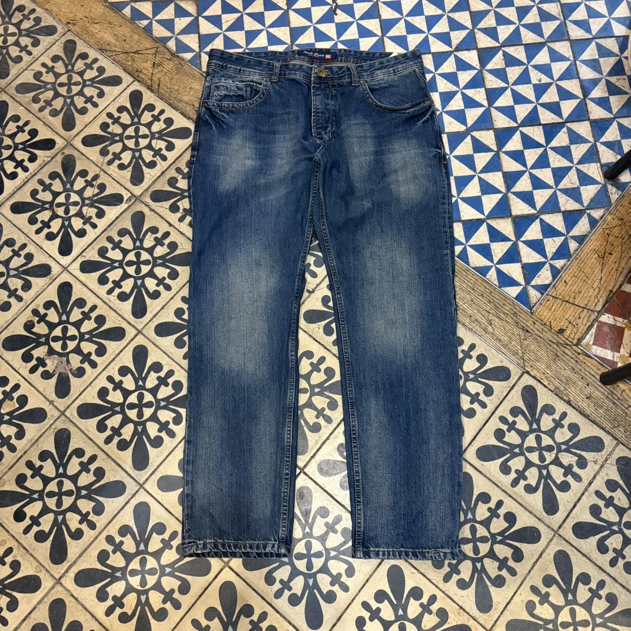 TRW375 - Vintage retro essential Rock Creek Straight Leg Blue Wash Denim Jeans Trousers pants casual workwear skate #denim #rockcreek #smartcasual #skater #straightleg
