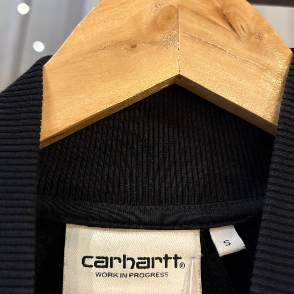 Carhartt WIP Black Mock Neck Jumper Black Women’s Small Oversized Sweatshirt Surf Skate Top Pullover 90s Y2K