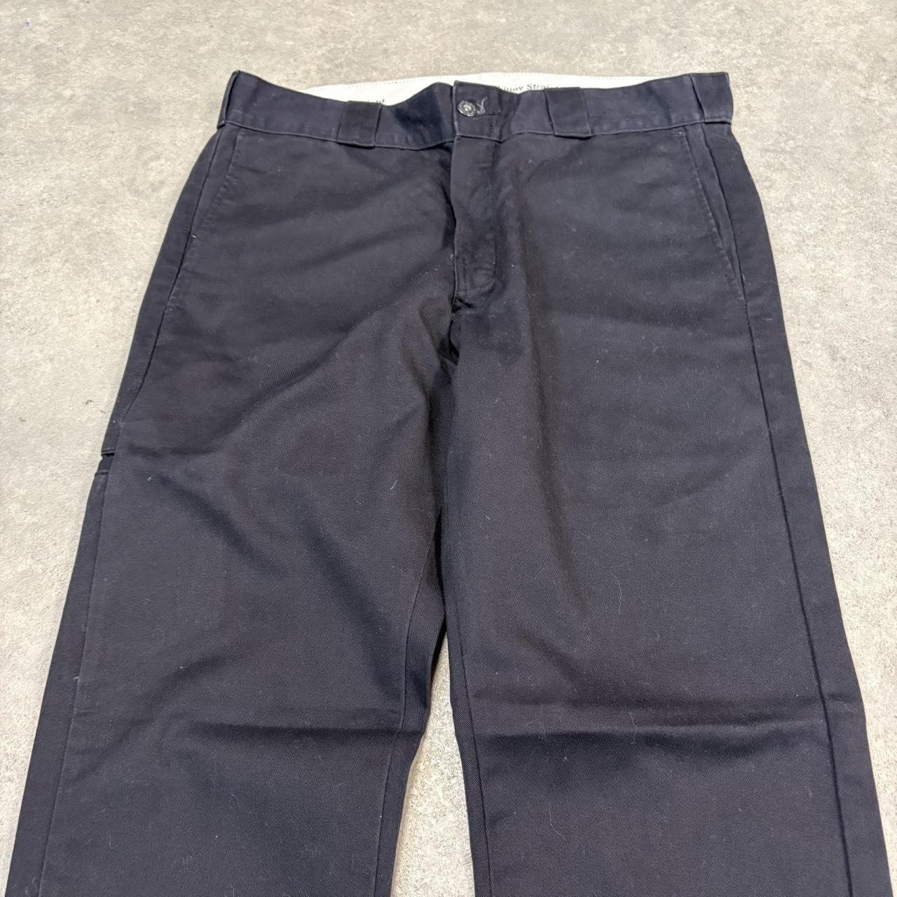 BR1912ZY-U - Vintage retro essential Black Dickies Skinny Straight Double Knee Trousers pants casual workwear #skater #utility #doubleknee #skinnystraight #dickies