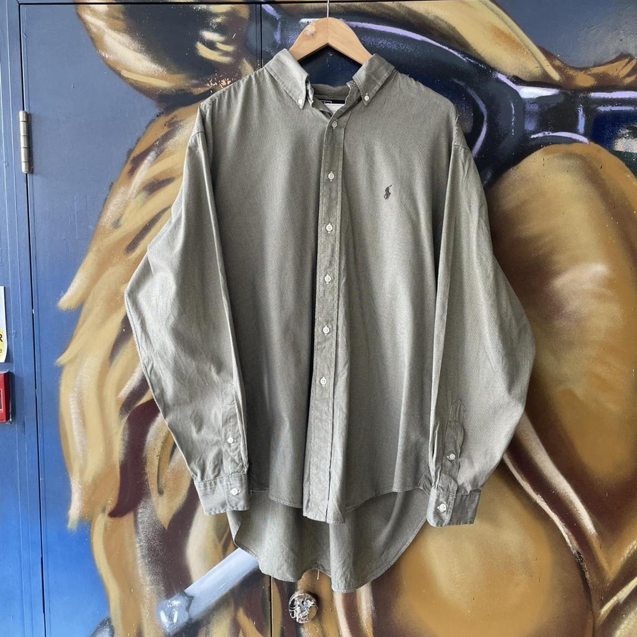 Ralph Lauren Long Sleeve Fine Check Button Up Shirt