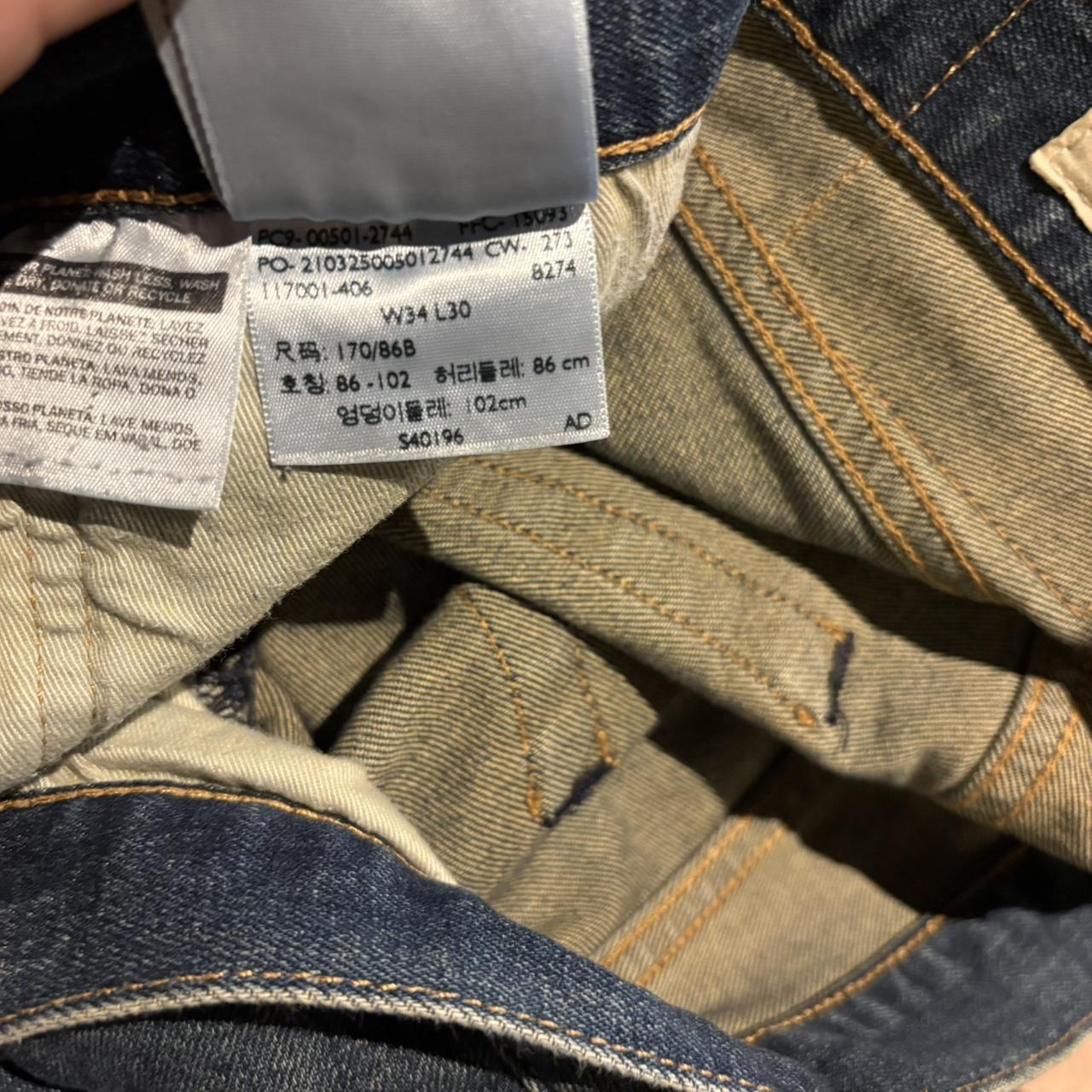 TRW378 - Vintage retro essential Levi's 501 Straight Leg Dark Blue Wash Denim Jeans Trousers pants carpenter casual workwear skate #denim #levis #501 #straightleg #smartcasual
