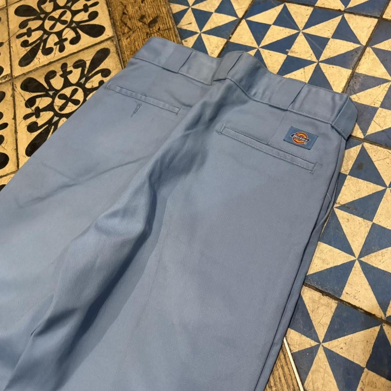 BR2306IEF-P - Vintage retro Essential Dickies 874 Light Blue Trousers pants casual workwear #skater #utility #workwear #carpenter #dickies
