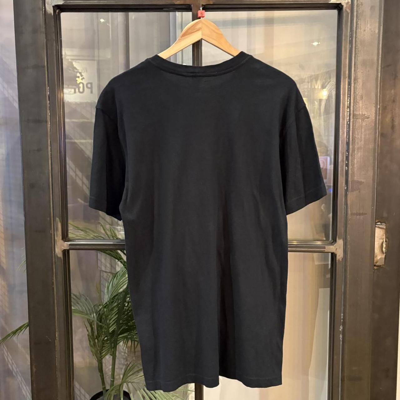 0125C75-F - Vintage Retro Essential Black Carhartt The Montana and the Shrednecks Graphic Print Top Tee T-shirt with embroidered patch logo #skater #workwear  #carhartt #y2k #graphic