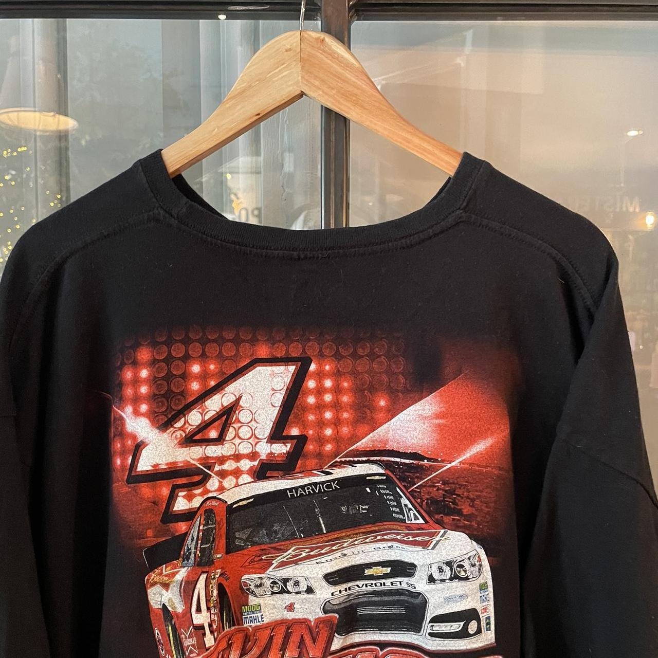 TEE00K - Vintage Retro Essential Black Nascar Kevin Harvick 2014 Sprint Champion Graphic Print Top Tee T-shirt #90s #graphic #racing #nascar