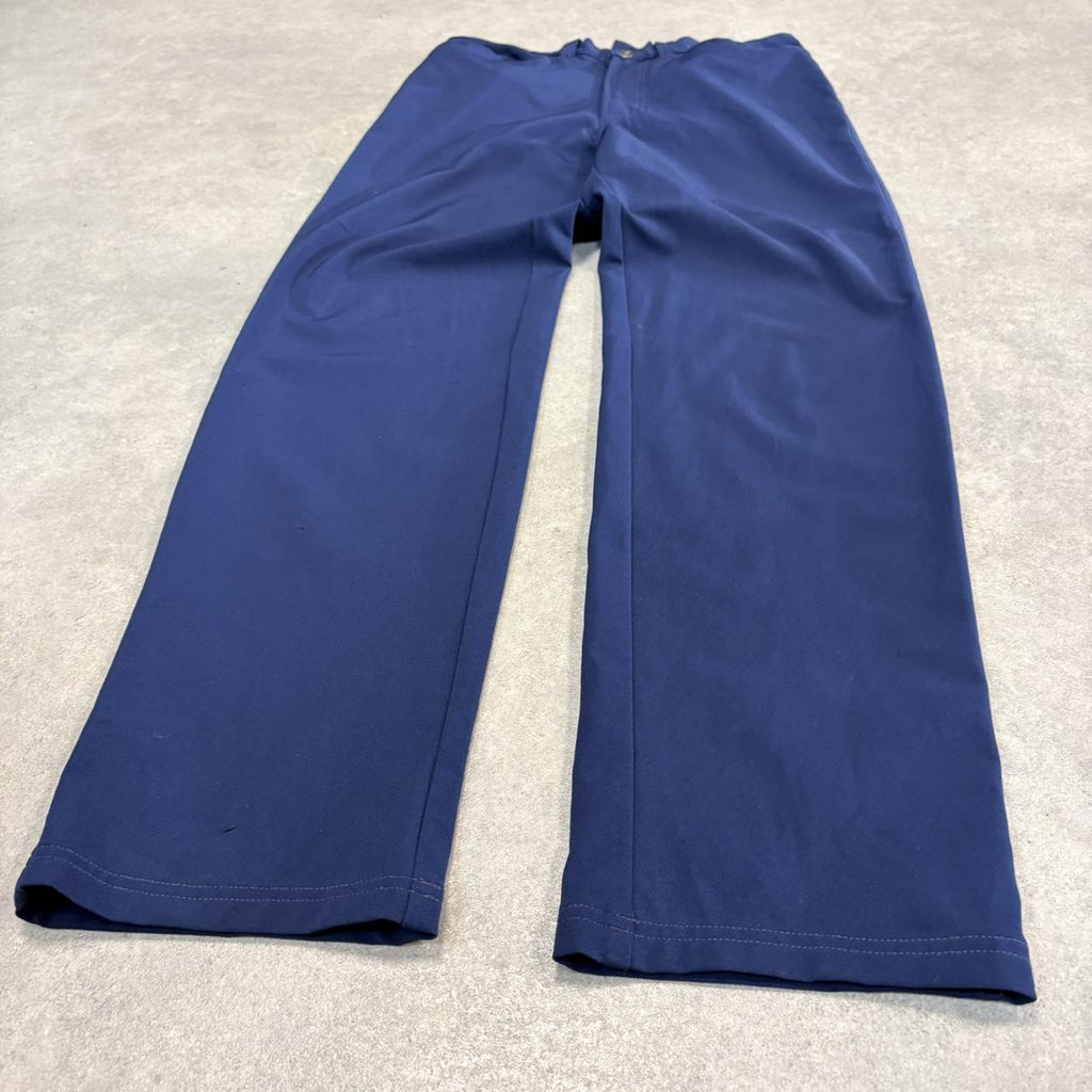 CP1504Q-U - Vintage retro Versace Straight Leg Navy Trousers pants casual workwear #versace #designer #avantgarde #trousers #straightleg