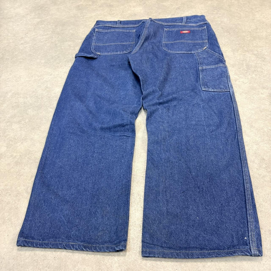 BR1912VP-U - Vintage retro essential  Dickies carpenter Blue Wash Denim Jeans Trousers pants #denim #dickies #carpenter #skater #jeans