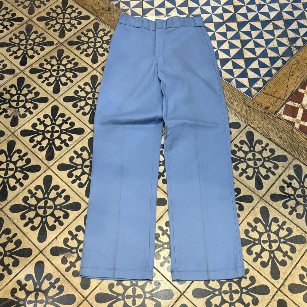 BR2306IEF-P - Vintage retro Essential Dickies 874 Light Blue Trousers pants casual workwear #skater #utility #workwear #carpenter #dickies