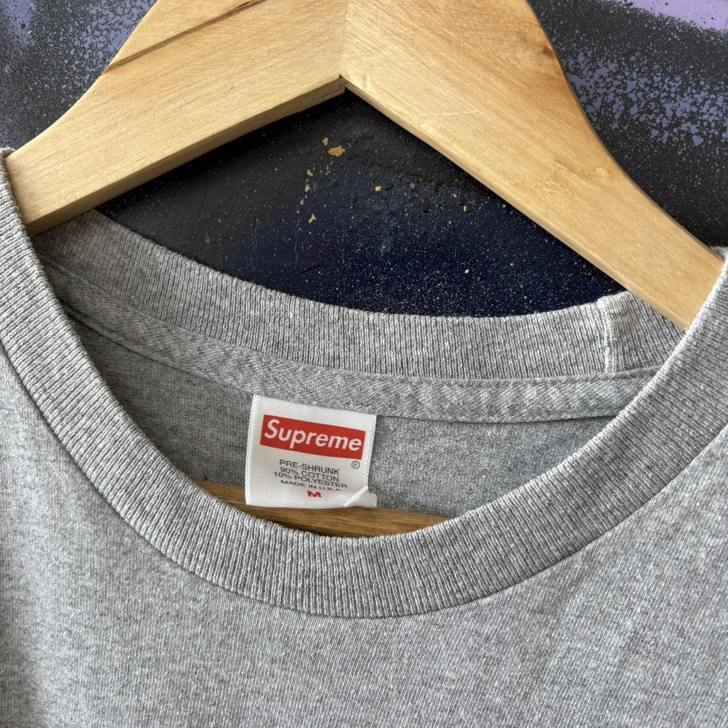 Supreme T Shirt Tee Mens Medium Grey SS18 Gonz Graphic Boxy Streetwear Skate Top USA Y2K 90s 2000s