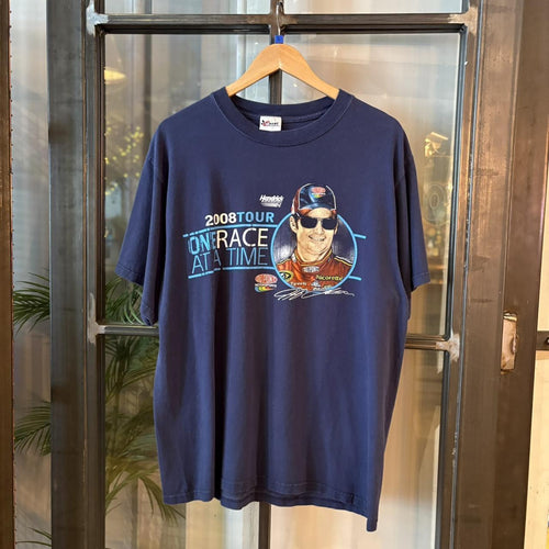B0425A05F - Vintage Retro Essential Navy Nascar 2008 Tour Dupont Hendrick Motorsports Graphic Print Top Tee T-shirt #y2k #nascar #racing #racer #graphic