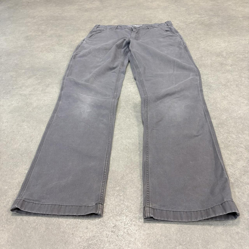 BR2701FZ-U - Vintage retro essential Grey Carhartt carpenter Trousers pants casual workwear #skater #utility #workwear #carpenter #carhartt