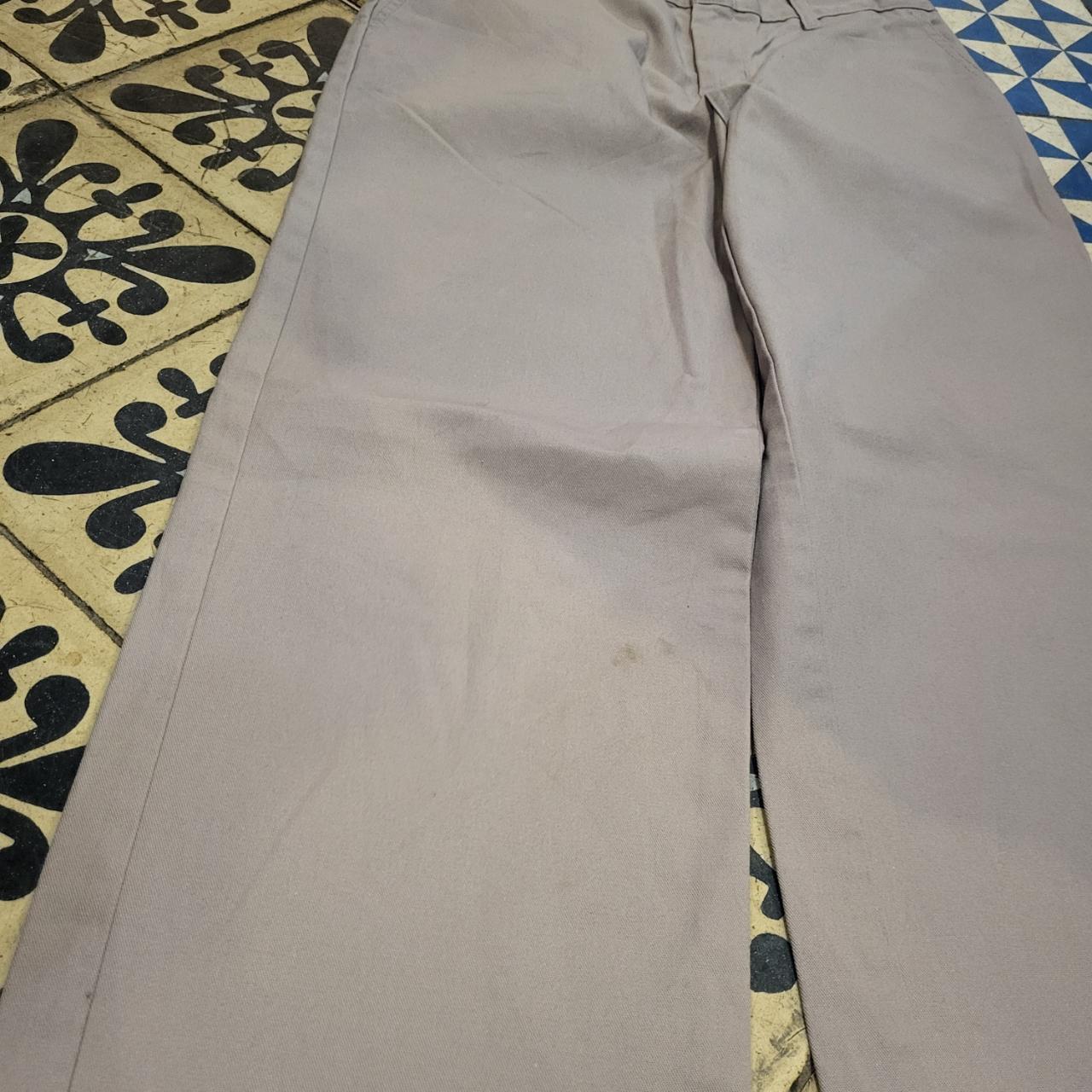 TRW312 - Vintage retro essential Baggy Overszied Dickies Grey Trousers pants with embroidered label carpenter casual workwear wide leg skate 90s Y2K style #Baggy #hiphop #skater #carpenter #dickies