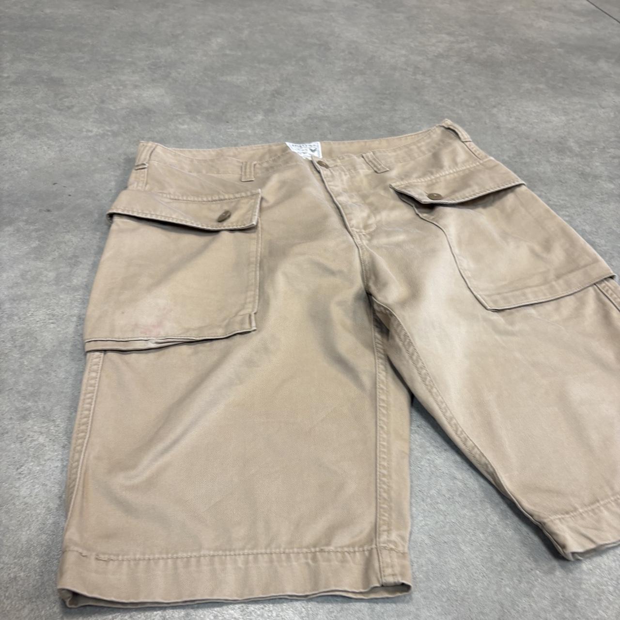 Vintage Avirex Jorts Mens 34” Cargo Multi Pocket Shorts Army Utility Baggy Wide Leg Skate Surf Hip Hop 00s Y2K