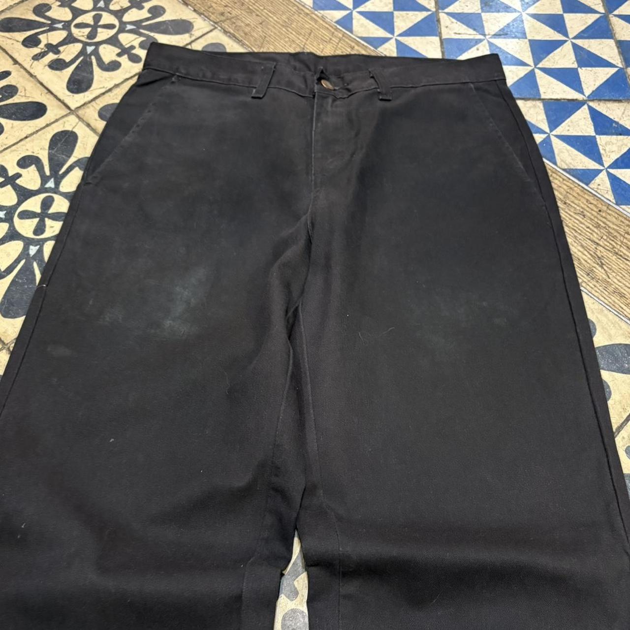 BR1011DO-F - Vintage retro essential Black Dickies Straight Leg Trousers pants casual workwear #skater #utility #workwear #straightleg #dickies