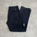 Dickies Black Chino Skater Trousers Workwear Pants