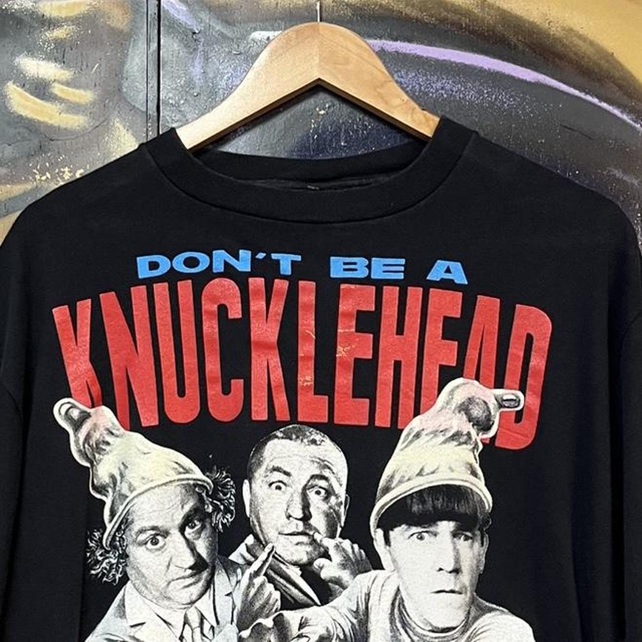 1990 The Three Stooges Safe Sex Graphic Single Stitch Tee