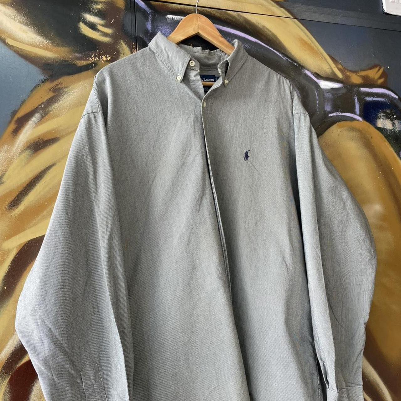 Ralph Lauren Fine Check Button Up Shirt