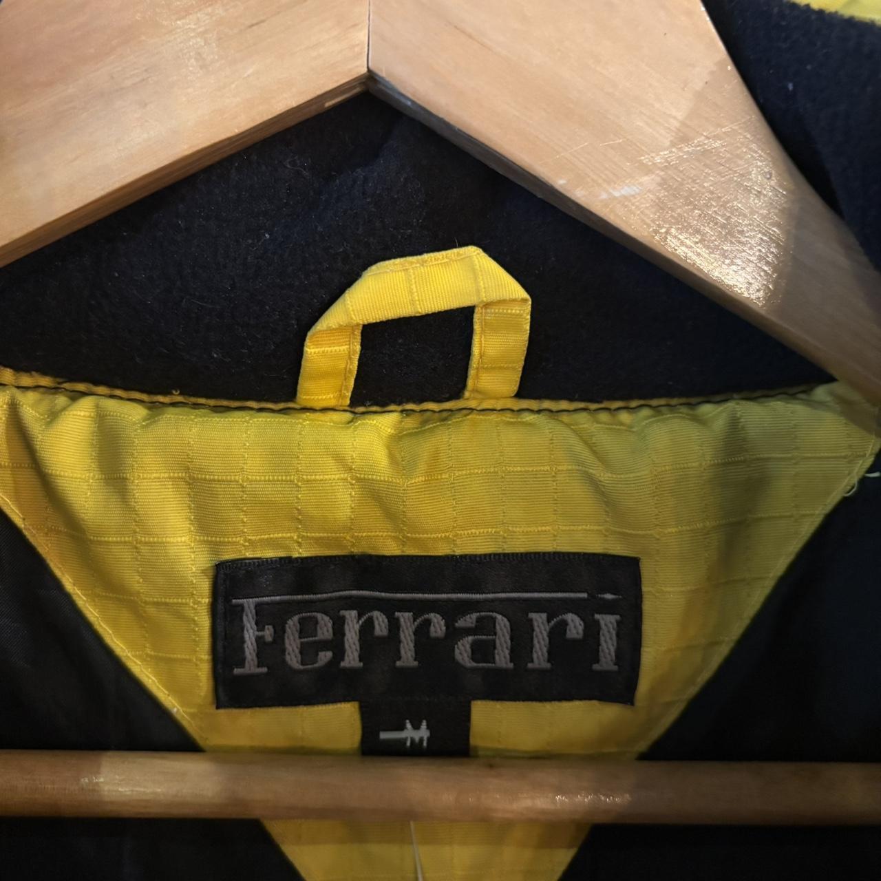 POL355BR - Vintage Retro Essential Ferrari Yellow gilet bodywarmer down puffer padded jacket #gorpcore #down #racing #ferrari #f1