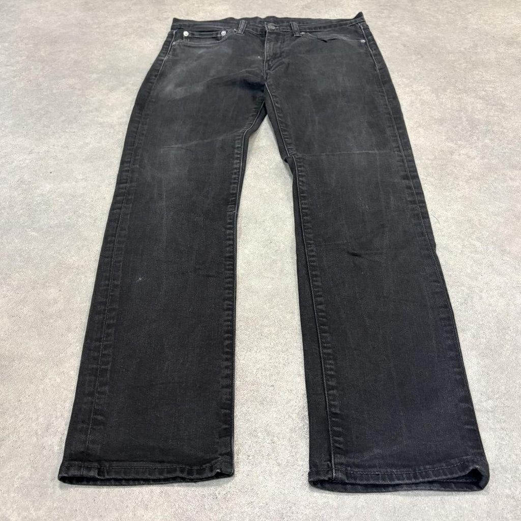 YIC1025D94-U - Vintage retro essential Levi’s 511 Black Wash Denim Skinny Straight Jeans Trousers pants #denim #levis #levis511 #skater #jeans