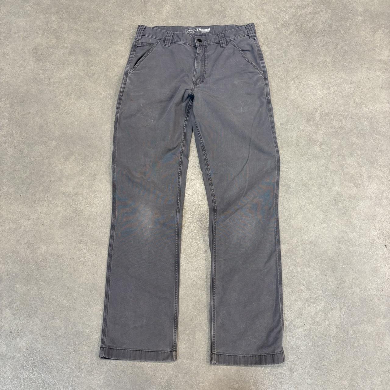 BR2701FZ-U - Vintage retro essential Grey Carhartt carpenter Trousers pants casual workwear #skater #utility #workwear #carpenter #carhartt