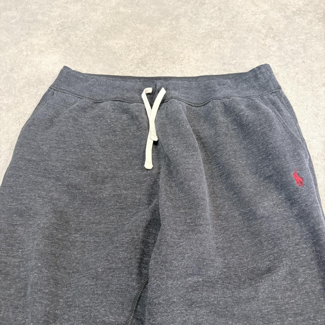 BR1912AFZ-U - Vintage retro essential Black Polo Ralph Lauren Black Jogging Bottoms pants with adjustable waist and hem #joggers #poloralphlauren